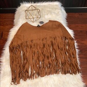 Coco + Carmen Fringe Poncho Women’s One Size Fits All